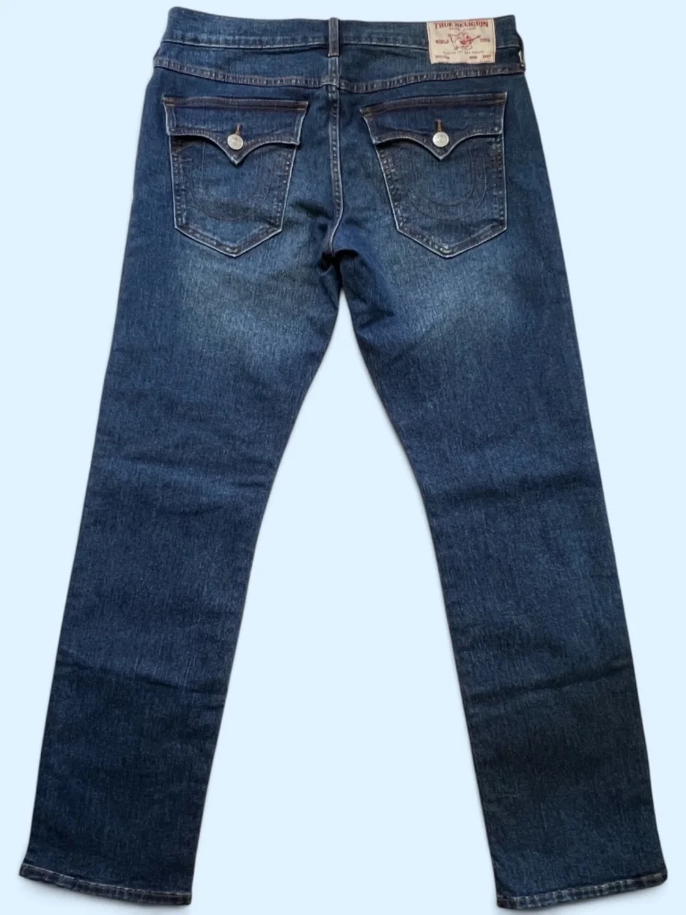 True Religion Jeans 34x32 RICKY Relaxed Straight Fit Perfect Condition